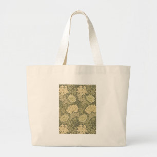 William Morris Chrysanthemum Sage Blume Jumbo Stoffbeutel