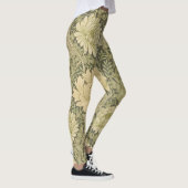 William Morris Chrysanthemum Sage Blume Leggings (Rechts)
