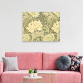 William Morris Chrysanthemum Sage Blume Leinwanddruck (Insitu (Wohnzimmer))