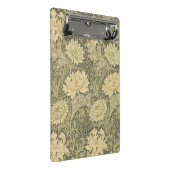 William Morris Chrysanthemum Sage Blume Mini Klemmbrett (Schrägansicht)