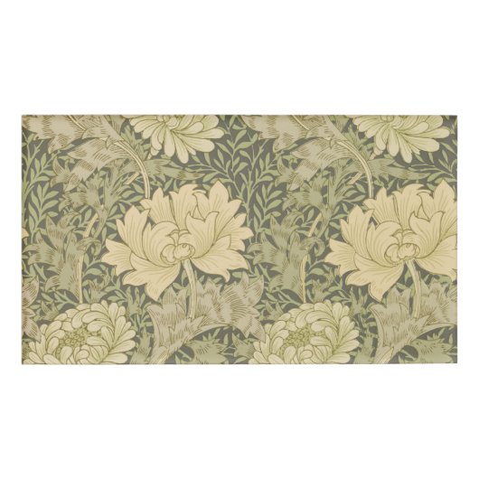 William Morris Chrysanthemum Sage Blume Namenschild (Vorderseite)