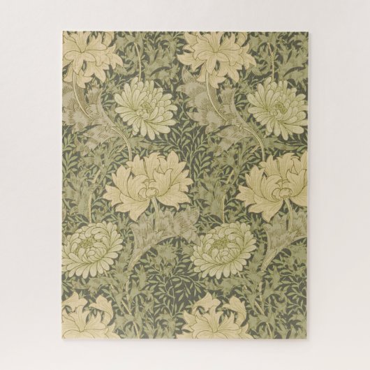 William Morris Chrysanthemum Sage Blume Puzzle (Vertikal)