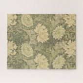 William Morris Chrysanthemum Sage Blume Puzzle (Horizontal)