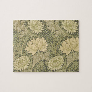 William Morris Chrysanthemum Sage Blume Puzzle