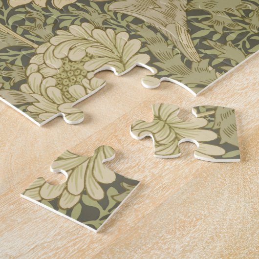 William Morris Chrysanthemum Sage Blume Puzzle (Seite)