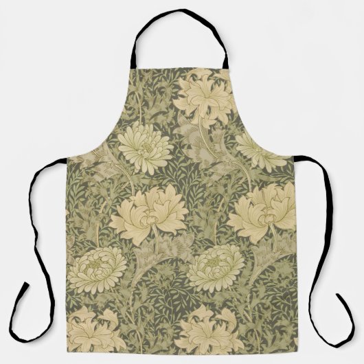William Morris Chrysanthemum Sage Blume Schürze (Vorderseite)