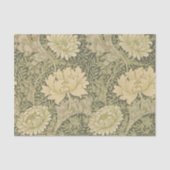 William Morris Chrysanthemum Sage Blume Seidenpapier (Vorderseite)