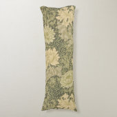 William Morris Chrysanthemum Sage Blume Seitenschläferkissen (Vorderseite Vertikal)
