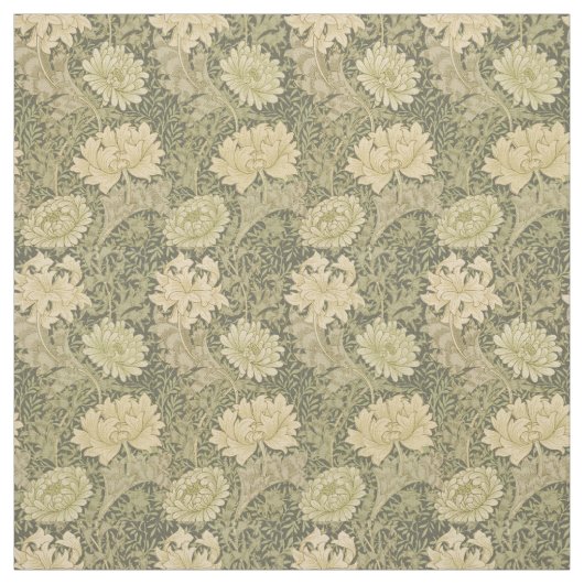 William Morris Chrysanthemum Sage Blume Stoff (Muster)