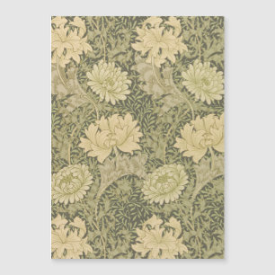 William Morris Chrysanthemum Salbei-Blume Magnetkarte