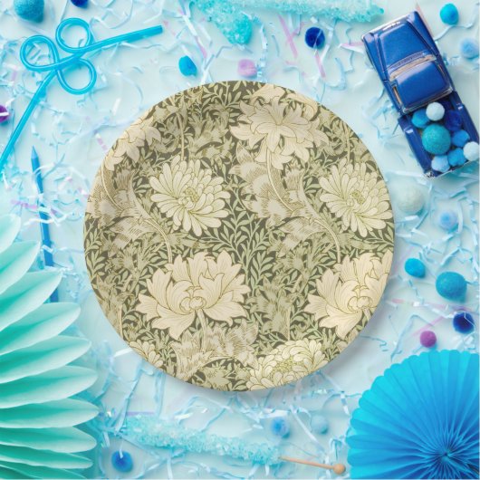 William Morris Chrysanthemum Tellers Pappteller (Party)