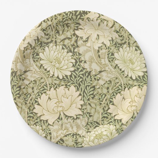 William Morris Chrysanthemum Tellers Pappteller (Vorderseite)