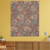 William Morris Chrysanthemum Vintag Pattern Leinwanddruck (Insitu (Wohnzimmer))