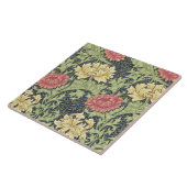 William Morris Chrysanthemum Vintage Blumenart Fliese (Seite)