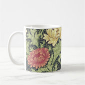William Morris Chrysanthemum Vintage Blumenart Kaffeetasse (Links)