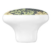 William Morris Chrysanthemum Vintage Blumenart Keramikknauf (Seitenansicht)