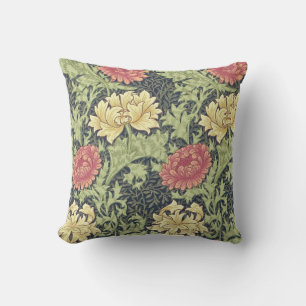 William Morris Chrysanthemum Vintage Blumenart Kissen