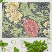 William Morris Chrysanthemum Vintage Blumenart Küchentuch (Gefaltet)