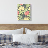 William Morris Chrysanthemum Vintage Blumenart Leinwanddruck (Insitu (Schlafzimmer))
