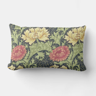 William Morris Chrysanthemum Vintage Blumenart Lendenkissen