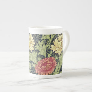 William Morris Chrysanthemum Vintage Blumenart Porzellantasse