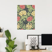 William Morris Chrysanthemum Vintage Blumenart Poster (Heimbüro)