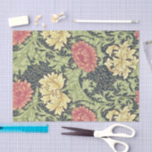 William Morris Chrysanthemum Vintage Blumenart Seidenpapier (Handwerk)