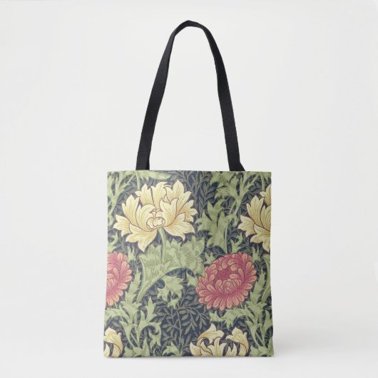 William Morris Chrysanthemum Vintage Blumenart Tasche (Vorderseite)