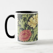 William Morris Chrysanthemum Vintage Blumenart Tasse (Links)