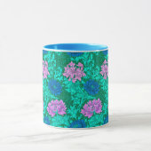 William Morris Chrysanthemums, Aqua und Violet Tasse (Zentrum)