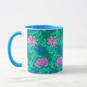 William Morris Chrysanthemums, Aqua und Violet Tasse (Links)