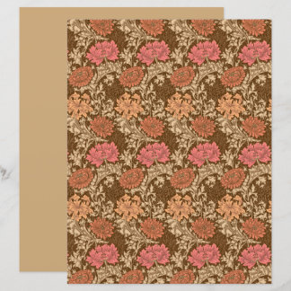 William Morris Chrysanthemums, Brown und Rust