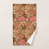 William Morris Chrysanthemums, Brown und Rust Badhandtuch Set (Handtuch)