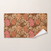 William Morris Chrysanthemums, Brown und Rust Badhandtuch Set (Handtuch)