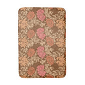 William Morris Chrysanthemums, Brown und Rust Bath Badematte (Vorderseite Vertikal)