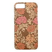 William Morris Chrysanthemums, Brown und Rust Case-Mate iPhone Hülle (Rückseite)