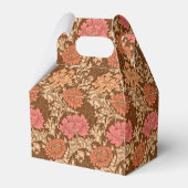 William Morris Chrysanthemums, Brown und Rust Geschenkschachtel (Rückseite)