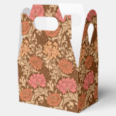William Morris Chrysanthemums, Brown und Rust Geschenkschachtel (Geöffnet)