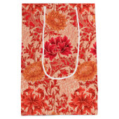 William Morris Chrysanthemums, Coral Orange Mittlere Geschenktüte (Rückseite)