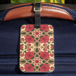 William Morris Chrysanthemums Floral Art Nouveau Gepäckanhänger