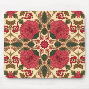 William Morris Chrysanthemums Floral Art Nouveau Mousepad