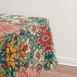 William Morris Chrysanthemums Floral Art Nouveau Tischdecke