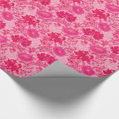 William Morris Chrysanthemums, Fuchsia Pink Geschenkpapier (Ecke)