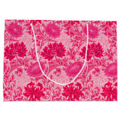 William Morris Chrysanthemums, Fuchsia Pink Große Geschenktüte (Rückseite)