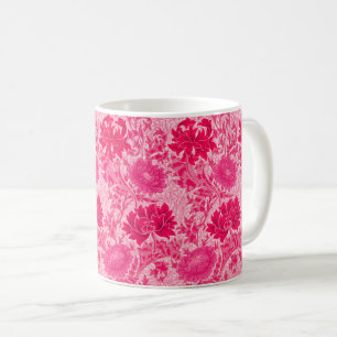 William Morris Chrysanthemums, Fuchsia Pink Kaffeetasse