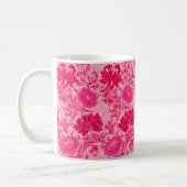 William Morris Chrysanthemums, Fuchsia Pink Kaffeetasse (Links)