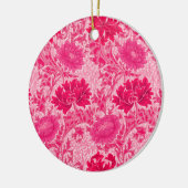 William Morris Chrysanthemums, Fuchsia Pink Keramik Ornament (Links)