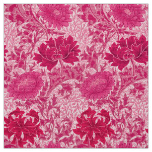 William Morris Chrysanthemums, Fuchsia Pink Stoff