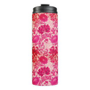 William Morris Chrysanthemums, Fuchsia Pink Thermosbecher