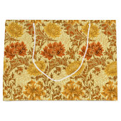 William Morris Chrysanthemums, Mustard Gold Große Geschenktüte (Vorderseite)